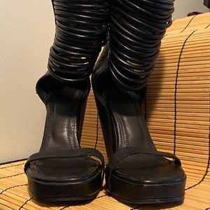 Rick Owens “Slave” Wedge Sandals worn once.